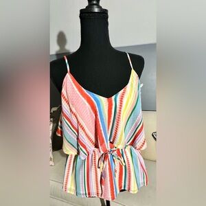 JACK BB DAKOTA - MULTICOLOR TANK TOP - SIZE M